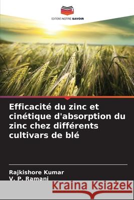 Efficacité du zinc et cinétique d'absorption du zinc chez différents cultivars de blé Kumar, Rajkishore, Ramani, V. P. 9786207576852 Editions Notre Savoir - książka