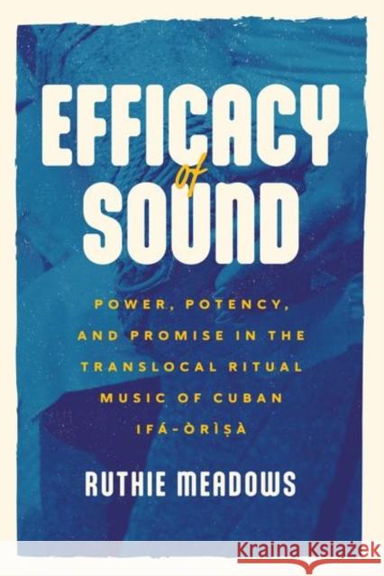 Efficacy of Sound Ruthie Meadows 9780226830223 The University of Chicago Press - książka