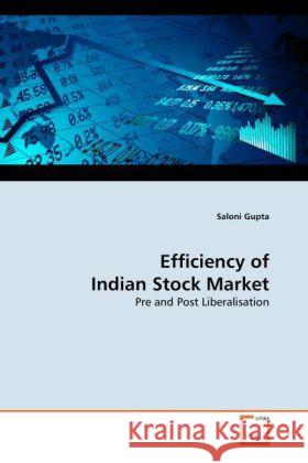 Efficiency of Indian Stock Market Saloni Gupta 9783639257366 VDM Verlag - książka