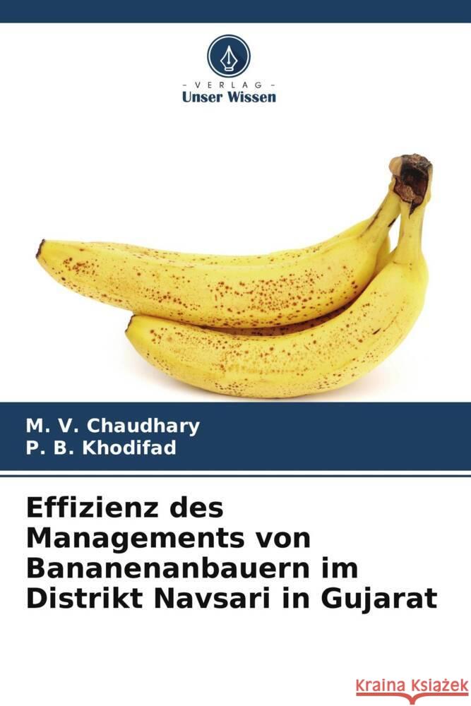 Effizienz des Managements von Bananenanbauern im Distrikt Navsari in Gujarat Chaudhary, M. V., Khodifad, P. B. 9786205194386 Verlag Unser Wissen - książka