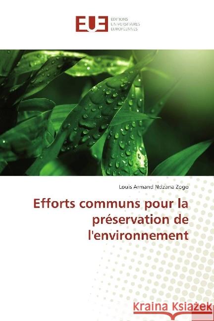 Efforts communs pour la préservation de l'environnement Ndzana Zogo, Louis Armand 9783330877955 Éditions universitaires européennes - książka