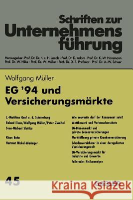 Eg '94 Und Versicherungsmärkte Müller, Wolfgang 9783409179171 Gabler Verlag - książka