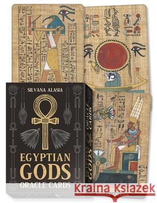 Egyptian Gods Oracle Cards Silvana Alasia 9780738773148 Llewellyn Publications - książka