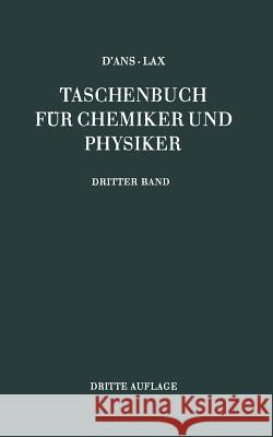 Eigenschaften Von Atomen Und Molekeln D'Ans, Jean 9783662359938 Springer - książka