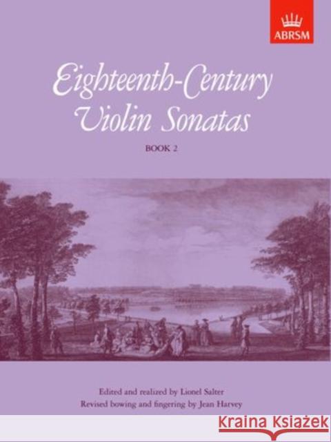 Eighteenth-Century Violin Sonatas, Book 2  9781854721341 Associated Board of the Royal Schools of Musi - książka