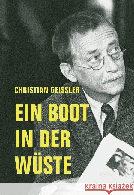 Ein Boot in der Wüste Geissler, Christian 9783957324498 Verbrecher Verlag - książka