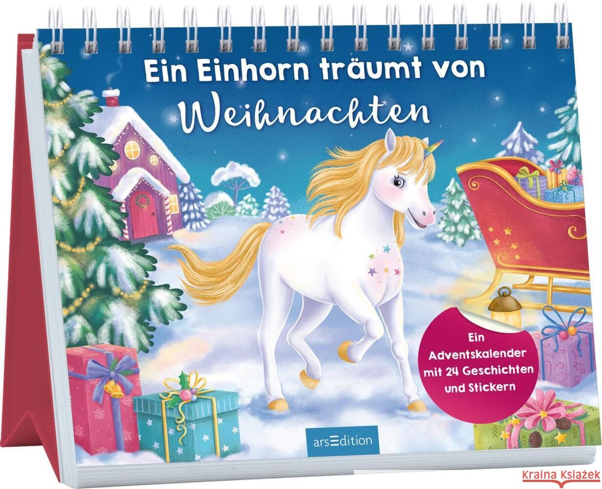 Ein Einhorn träumt von Weihnachten Stütze, Annett, Vorbach, Britta 9783845863085 ars edition - książka