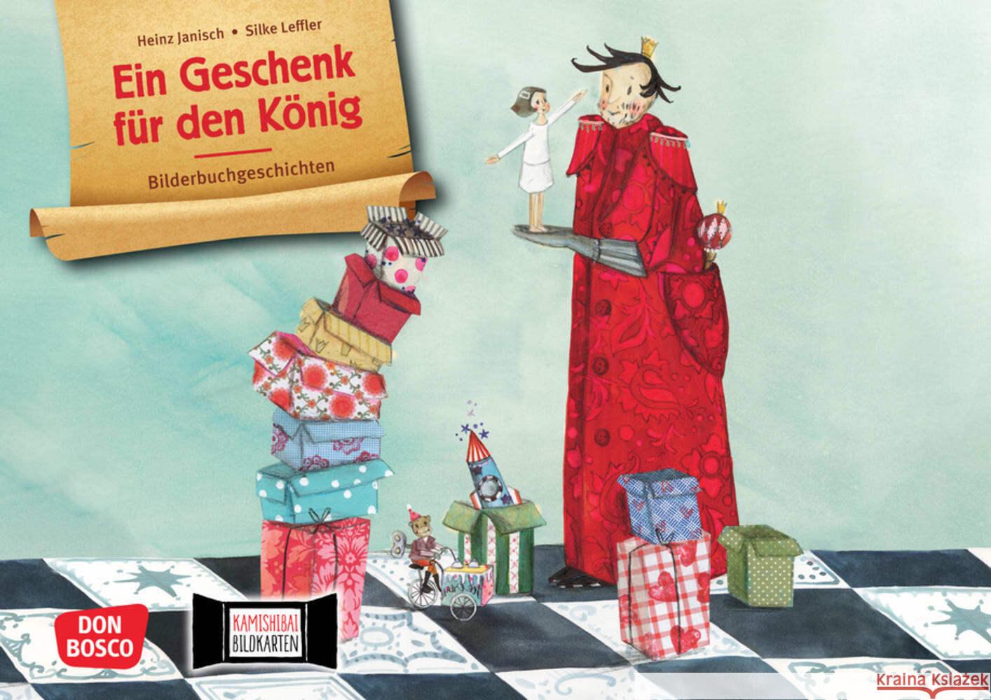 Ein Geschenk für den König. Kamishibai Bildkartenset Janisch, Heinz 4260694920015 Don Bosco Medien - książka