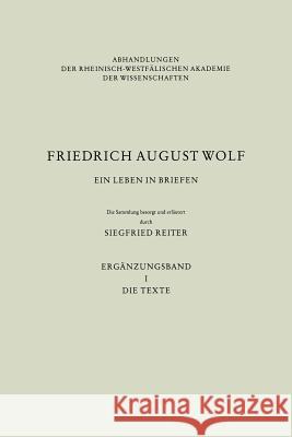 Ein Leben in Briefen: Ergänzungsband I. Die Texte Reiter, Siegfried 9783531051017 Vs Verlag Fur Sozialwissenschaften - książka