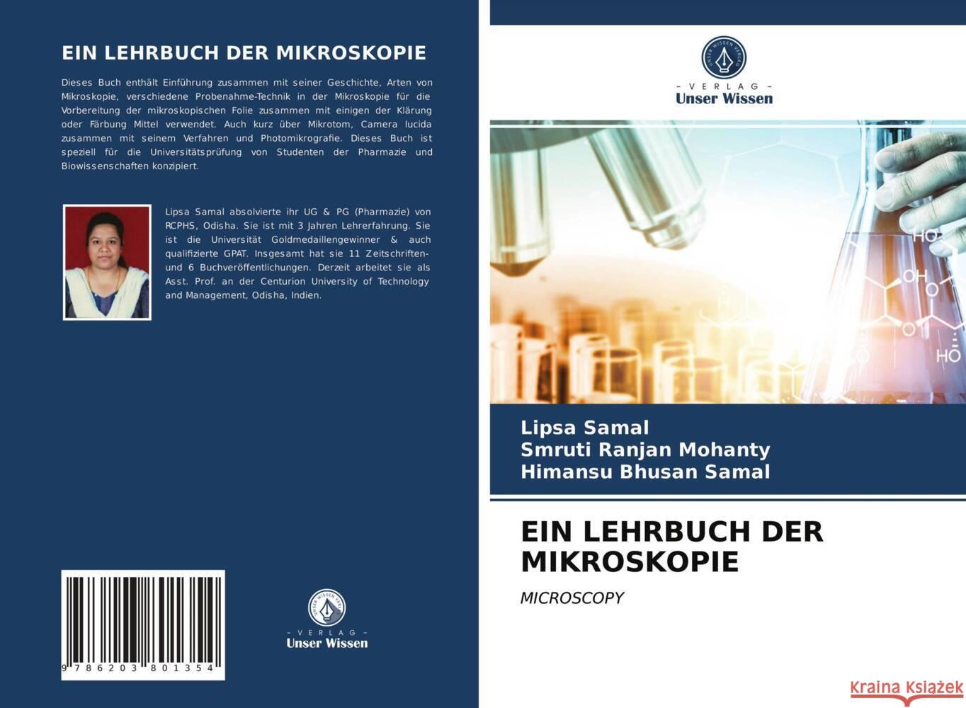 EIN LEHRBUCH DER MIKROSKOPIE Samal, Lipsa, Mohanty, Smruti Ranjan, Samal, Himansu Bhusan 9786203801354 Verlag Unser Wissen - książka