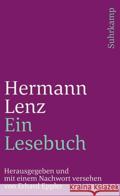 Ein Lesebuch Lenz, Hermann 9783518391785 Suhrkamp - książka