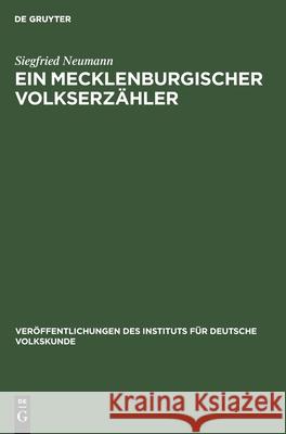 Ein Mecklenburgischer Volkserzähler: Die Geschichten Des August Rust Siegfried Neumann 9783112478813 De Gruyter - książka