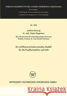 Ein Nichtlineares Kybernetisches Modell Für Die Pupillenreaktion Auf Licht Hornung, Joachim 9783663061526 Vs Verlag Fur Sozialwissenschaften - książka