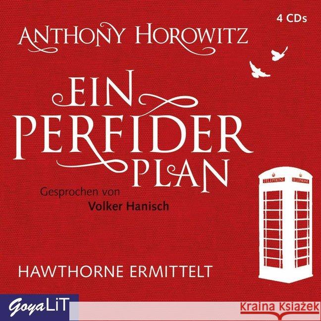 Ein perfider Plan, 4 Audio-CDs : Hawthorne ermittelt, Lesung. CD Standard Audio Format Horowitz, Anthony 9783833740060 Jumbo Neue Medien - książka