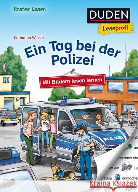 Ein Tag bei der Polizei Wieker, Katharina 9783737333863 FISCHER Duden - książka