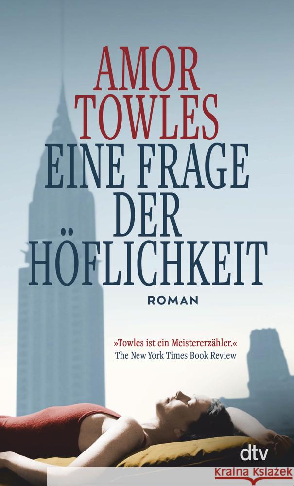 Eine Frage der Höflichkeit Towles, Amor 9783423148641 DTV - książka