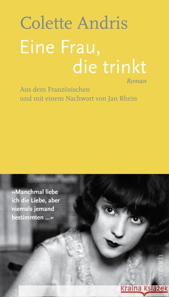 Eine Frau, die trinkt Andris, Colette 9783803133779 Wagenbach - książka