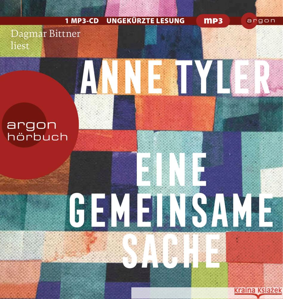 Eine gemeinsame Sache, 1 Audio-CD, 1 MP3 Tyler, Anne 9783839819753 Argon Verlag - książka