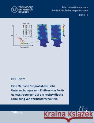 Eine Methode für probabilistische Untersuchungen zum Einfluss von Fertigungsstreuungen auf die hochzyklische Ermüdung von Verdichterschaufeln Kay Heinze 9783959080361 Tudpress Verlag Der Wissenschaften Gmbh - książka