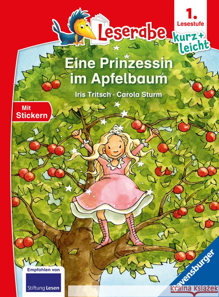 Eine Prinzessin im Apfelbaum - lesen lernen mit dem Leseraben - Erstlesebuch - Kinderbuch ab 6 Jahren - Lesenlernen 1. Klasse Jungen und Mädchen (Leserabe 1. Klasse) Tritsch, Iris 9783473463749 Ravensburger Verlag - książka