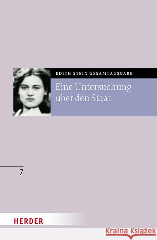 Eine Untersuchung Uber Den Staat Edith Stein 9783451026270 Verlag Herder - książka