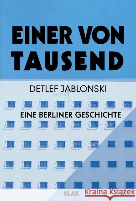 Einer von Tausend Jablonski, Detlef 9783948156428 KLAK Verlag - książka
