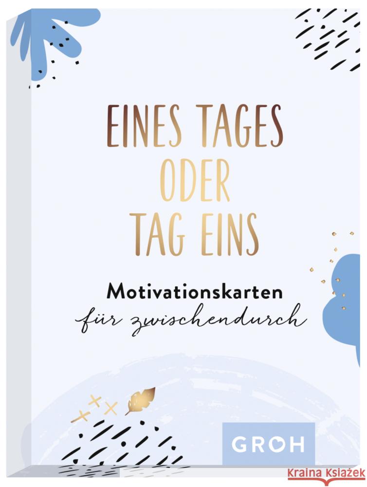 Eines Tages oder Tag eins - Motivationskarten für zwischendurch Groh Verlag 9783848500277 Groh Verlag - książka