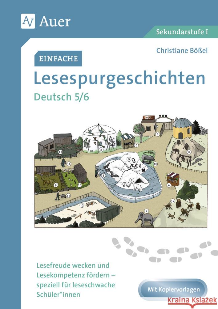 Einfache Lesespurgeschichten Deutsch 5-6 Bößel, Christiane 9783403084143 Auer Verlag in der AAP Lehrerwelt GmbH - książka