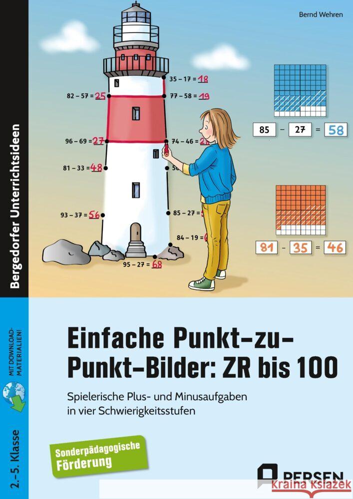 Einfache Punkt-zu-Punkt-Bilder: ZR bis 100 Wehren, Bernd 9783403209133 Persen Verlag in der AAP Lehrerwelt - książka