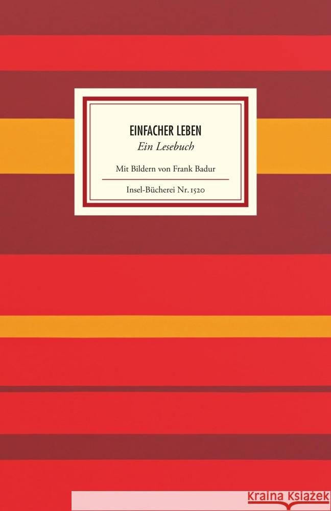 Einfacher leben  9783458195207 Insel Verlag - książka