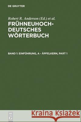 Einführung, a - äpfelkern  9783110078213 Walter de Gruyter & Co - książka