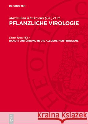 Einführung in die allgemeinen Probleme Dieter Spaar 9783112753224 De Gruyter (JL) - książka