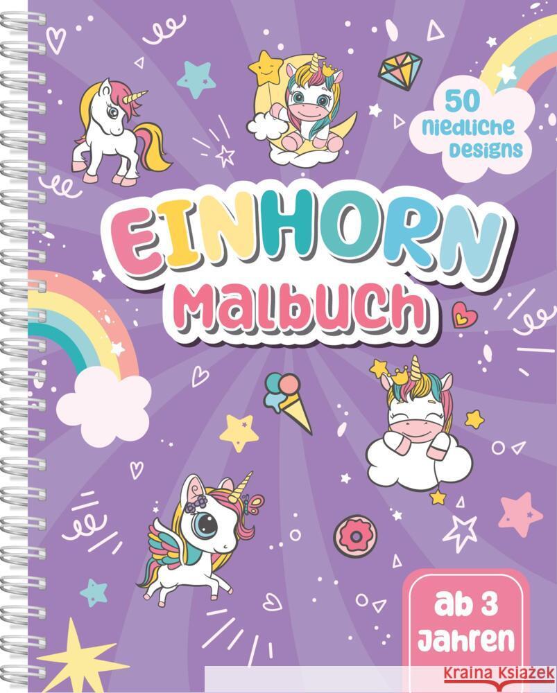 Einhorn-Malbuch für Kinder ab 3 Jahren Topulo-Verlag 9783689050764 Topulo-Verlag - książka