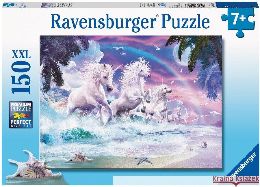 Einhörner am Strand (Kinderpuzzle)  4005556100576 Ravensburger Verlag - książka