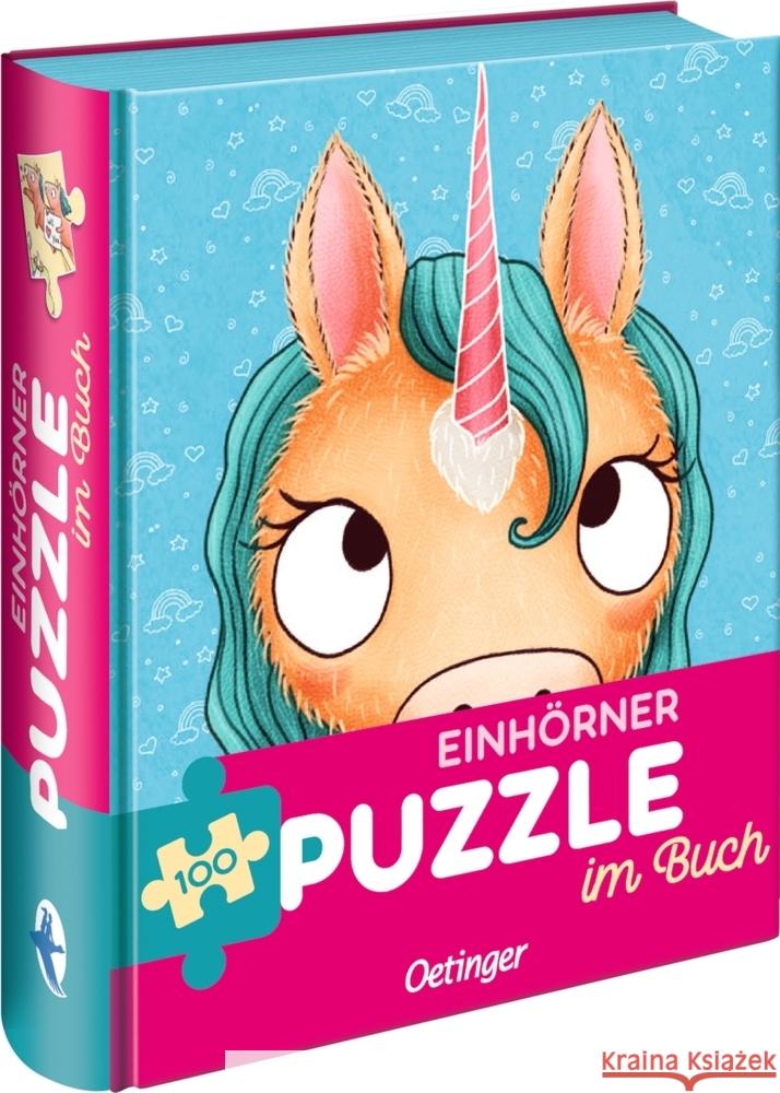 Einhörner. Puzzle im Buch van der Bogen, Ruby 4260512186630 Oetinger - książka