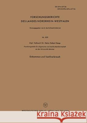 Einkommen Und Textilverbrauch Heinz Huber Heinz Hubert Kaup 9783322982704 Vs Verlag Fur Sozialwissenschaften - książka