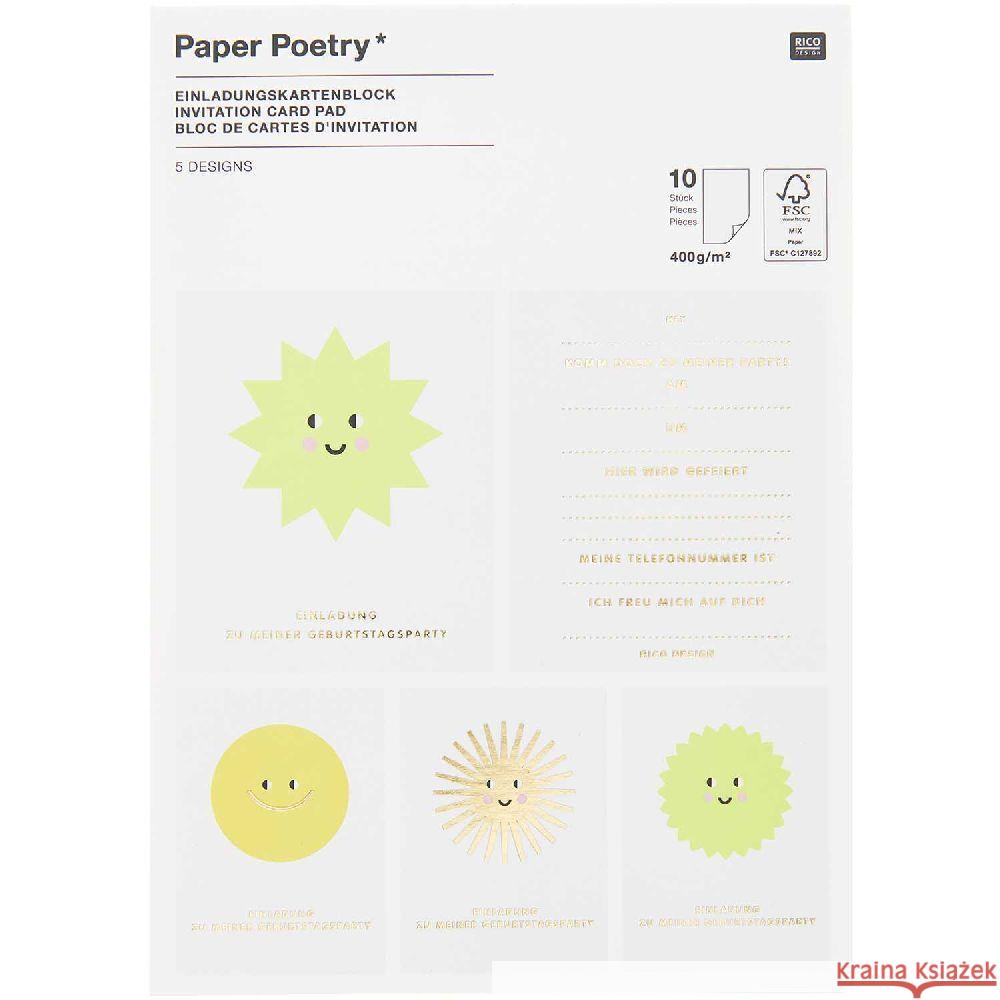 Einladungskarten Happy Birthday, FSC MIX  4051271412166 RICO-Design tap - książka