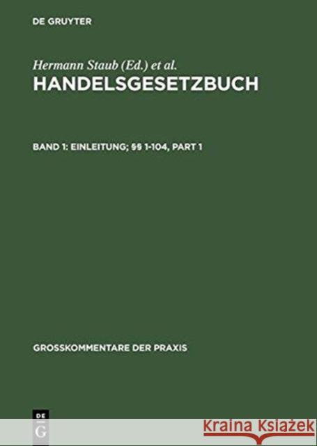 Einleitung; 1-104  9783110149579 De Gruyter - książka