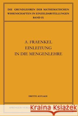 Einleitung in Die Mengenlehre Fraenkel, Abraham Adolf 9783662419717 Springer - książka