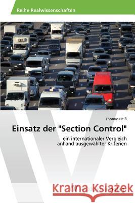 Einsatz der Section Control Heiß Thomas 9783639857634 AV Akademikerverlag - książka