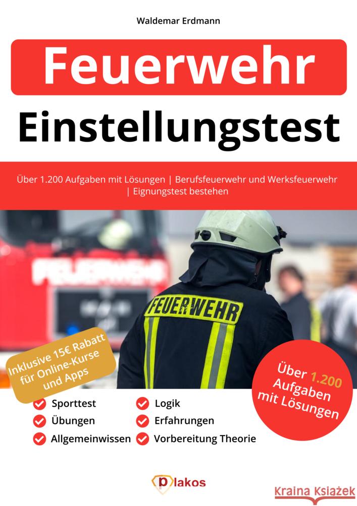 Einstellungstest Feuerwehr Erdmann, Waldemar 9783948144920 Plakos - książka