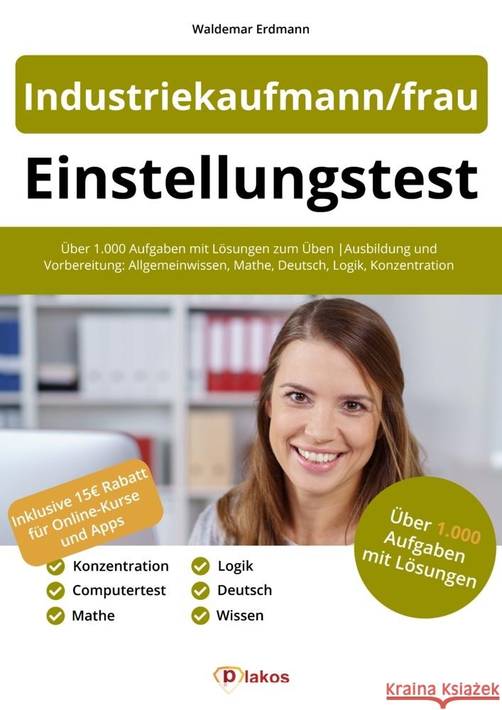 Einstellungstest Industriekaufmann / Industriekauffrau Erdmann, Waldemar 9783948144838 Plakos - książka