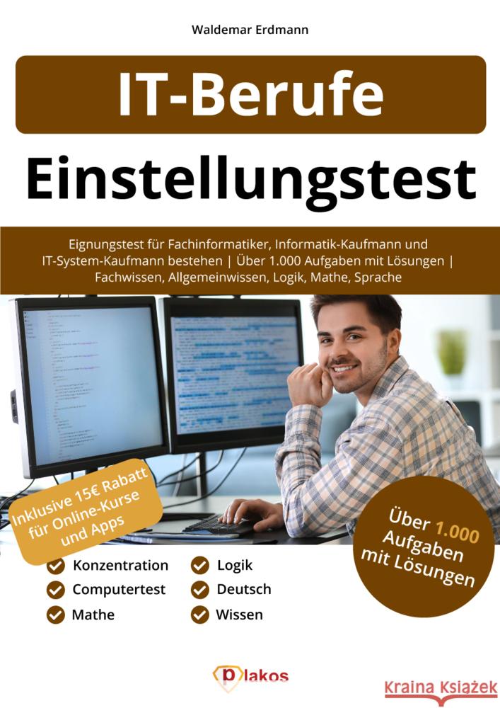 Einstellungstest IT-Berufe Erdmann, Waldemar 9783948144791 Plakos - książka