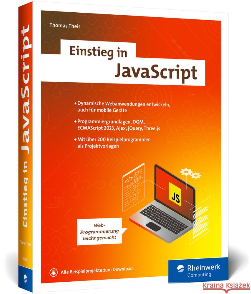 Einstieg in JavaScript Theis, Thomas 9783367100835 Rheinwerk Computing - książka