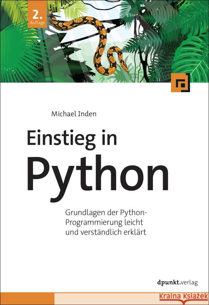 Einstieg in Python Inden, Michael 9783988890221 dpunkt - książka