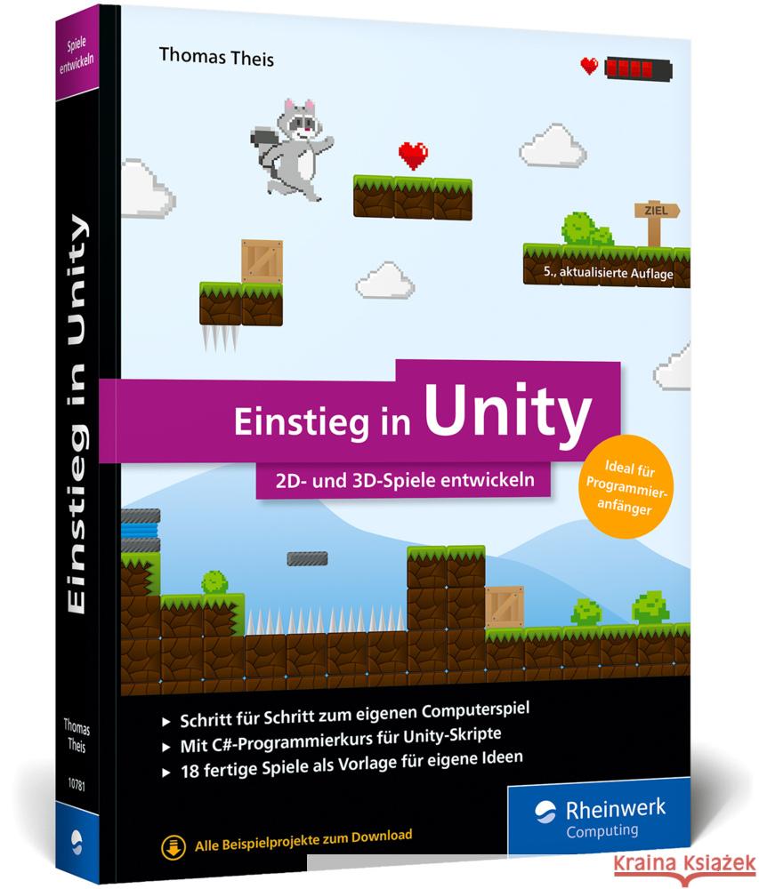 Einstieg in Unity Theis, Thomas 9783367107810 Rheinwerk Computing - książka