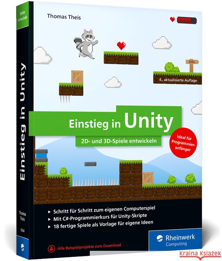 Einstieg in Unity Theis, Thomas 9783836292641 Rheinwerk Computing - książka