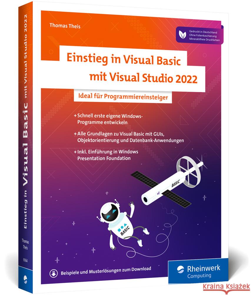 Einstieg in Visual Basic mit Visual Studio 2022 Theis, Thomas 9783836290647 Rheinwerk Computing - książka