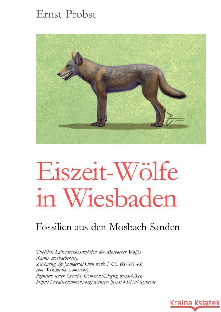 Eiszeit-Wölfe in Wiesbaden Probst, Ernst 9783384480934 tredition - książka