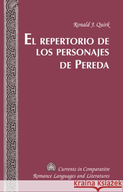 El Repertorio de Los Personajes de Pereda Alvarez-Detrell, Tamara 9781433120213 Peter Lang Publishing Inc - książka